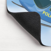 Polizei-Hubschrauber Mousepad (Ecke)