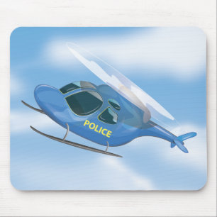 Polizei-Hubschrauber Mousepad