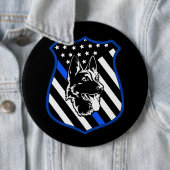 Polizei-Hunde-Abzeichen-Pin-Button Größer Button (Beispiel)