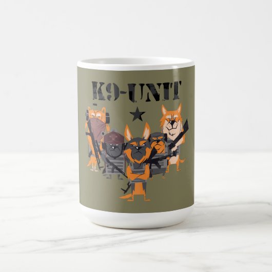Polizei Hunde K9-Einheit Kaffeetasse (Mittel)