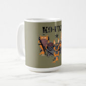 Polizei Hunde K9-Einheit Kaffeetasse (Vorderseite Links)
