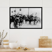 Polizei in Pittsburgh wartet Kohlestoß 1909 Poster (Küche)