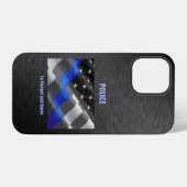 Polizei iPhone Hülle (Rückseite (Horizontal))