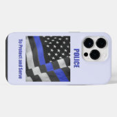 Polizei iPhone Hülle (Rückseite (Horizontal))