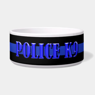 Polizei K9 - Dünnes Blue Line Napf