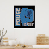 Polizei-K9-Einheit-Hund Poster (Küche)