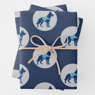 Polizei K9-Einheit Hund Verpackungspapier Geschenkpapier Set