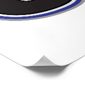 Polizei-K9-Einheit Paw-Druck Poster (Ecke)