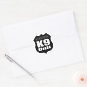 Polizei K9 Einheit Schwarzes Abzeichen Hundepfeife Runder Aufkleber (Umschlag)