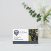 Polizei K9-Einheit Visitenkarte (Stehend Vorderseite)