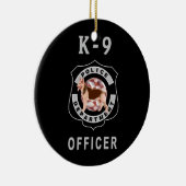Polizei K9 Keramik Ornament (Rechts)