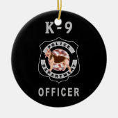 Polizei K9 Keramik Ornament (Vorne)