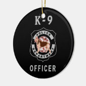 Polizei K9 Keramik Ornament (Links)