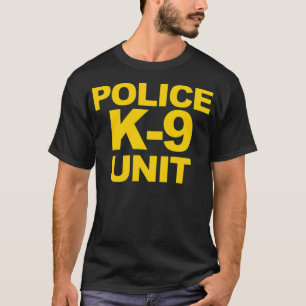 Polizei K9 Referat Vorderseite Druck Strafverfolgu T-Shirt