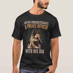 Polizei K 9 Einheit Hund Deutscher Schäferhund 1 T-Shirt