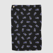 Polizei kennzeichnet Muster Golfhandtuch (Vorderseite)