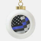 Polizei Keramik Kugel-Ornament (Vorderseite)