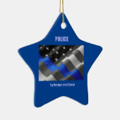 Polizei Keramik Ornament (Rechts)
