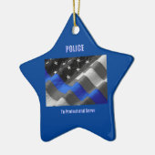 Polizei Keramik Ornament (Links)