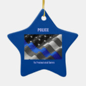 Polizei Keramik Ornament (Hinten)