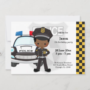 Polizei Kinderparty Einladung