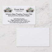 Polizei-Kreuzer-Auto-Polizist-Auto Visitenkarte (Vorne/Hinten)