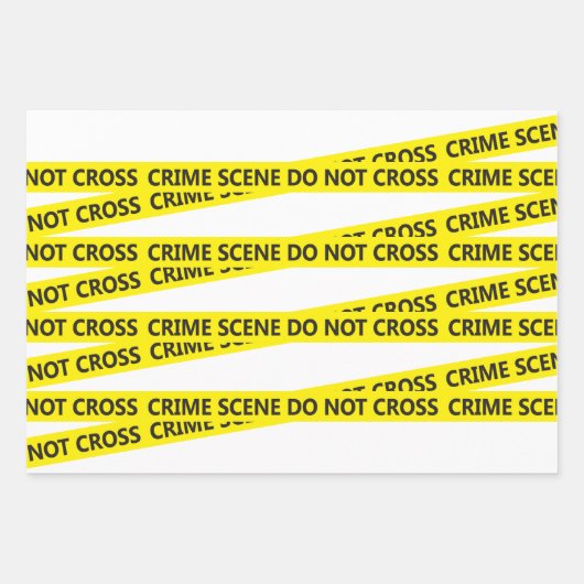 Polizei-Kriminalitätsband Geschenkpapier Set (Vorderseite 2)