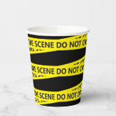 Polizei-Kriminalitätsband Pappbecher (Links)