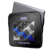 Polizei Laptopschutzhülle (Vorderseite Links)