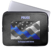 Polizei Laptopschutzhülle (Vorderseite)