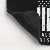 Polizei lebt Problem Pro Trump Thin Blue Line US F Mousepad (Ecke)