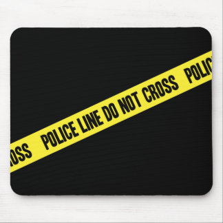 Polizei-Linie KREUZEN NICHT Mousepad