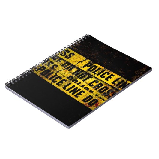 Polizei-Linie Notizblock (Linke Seite)