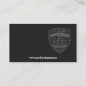 Polizei-Logo Visitenkarte (Rückseite)