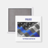 Polizei Magnet (Vorderseite/Rückseite)