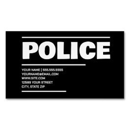 Polizei Magnetische Visitenkarte