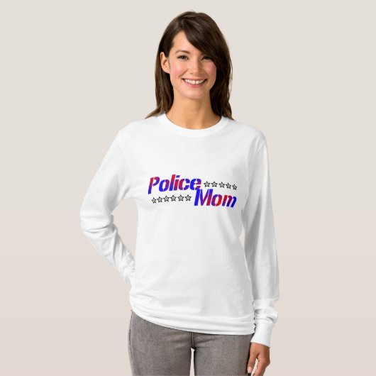 Polizei-Mama T-Shirt (Vorne ganz)