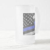 Polizei Mattglas Bierglas (VorderseiteRechts)