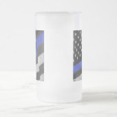 Polizei Mattglas Bierglas (Mittel)