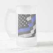 Polizei Mattglas Bierglas (Links)