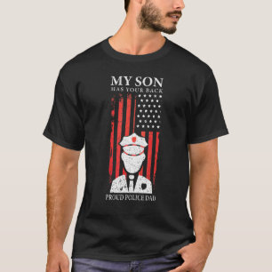 Polizei mein Sohn hat deinen stolzen Vater Amerika T-Shirt