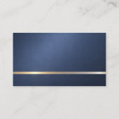 Polizei Metall-Logo Visitenkarte (Rückseite)