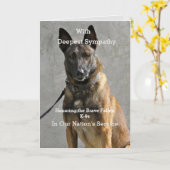 Polizei - Militärische K9-Sympathiekarte Karte (Gelbe Blume)