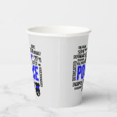 Polizei mit deskriptiven Worten Party Cups Pappbecher (Rechts)