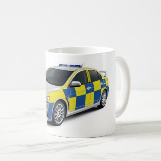 Polizei Mitsubishilancer evo Kaffeetasse (VorderseiteRechts)