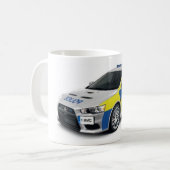 Polizei Mitsubishilancer evo Kaffeetasse (Vorderseite Links)