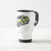 Polizei Mitsubishilancer evo x Reisebecher (VorderseiteRechts)