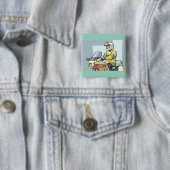 Polizei-Motorrad-Offizier Strafverfolgung Button (Beispiel)
