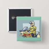 Polizei-Motorrad-Offizier Strafverfolgung Button (Vorne & Hinten)