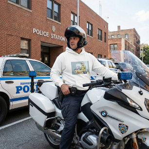 Polizei-Motorrad-Offizier Strafverfolgung Hoodie